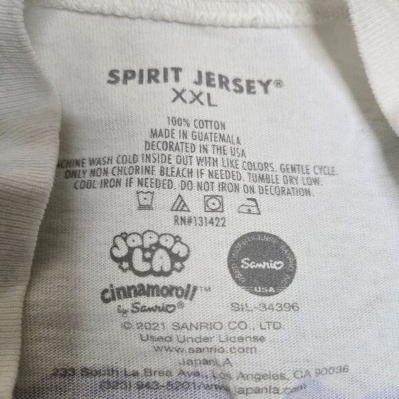 SANRIO x Japan LA Cinnamoroll Spirit Jersey tie dye oversized unisex shirt‎ XXL - Picture 8 of 11